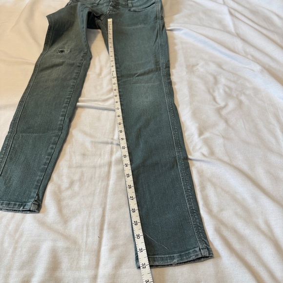 Closed 27 Pedal Star Skinny Jeans ~ Low Rise Distressed Green - Picture 7 of 8
